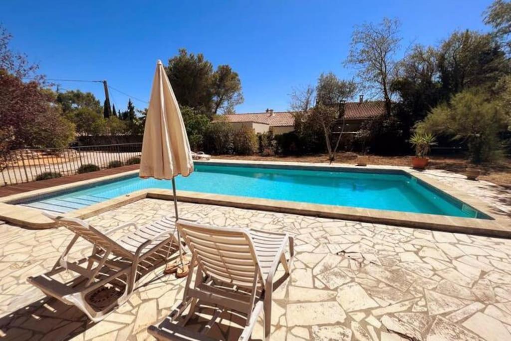 Petit Terme - Piscine - Clim - Parking Les Angles (Gard) Exterior foto